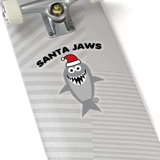 Santa Jaws Shark Sticker