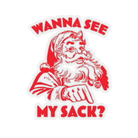 Santa Wanna See My Sack Sticker