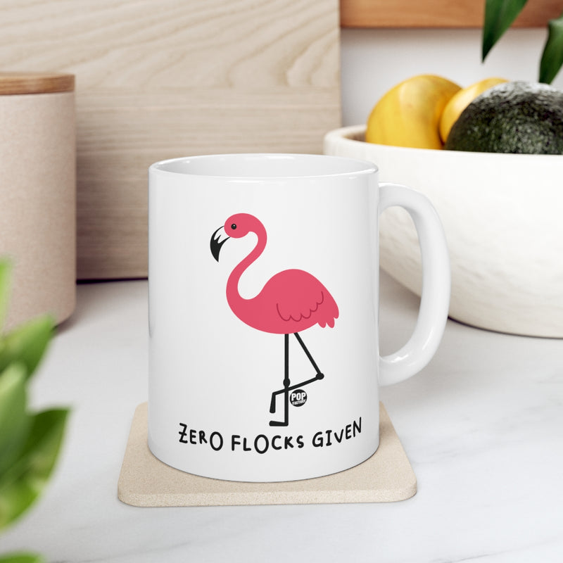 Load image into Gallery viewer, Zero Flocks Given Flamingo Mug
