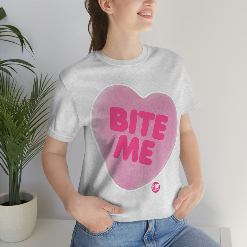 Load image into Gallery viewer, Bite Me Candy Heart Unisex Tee
