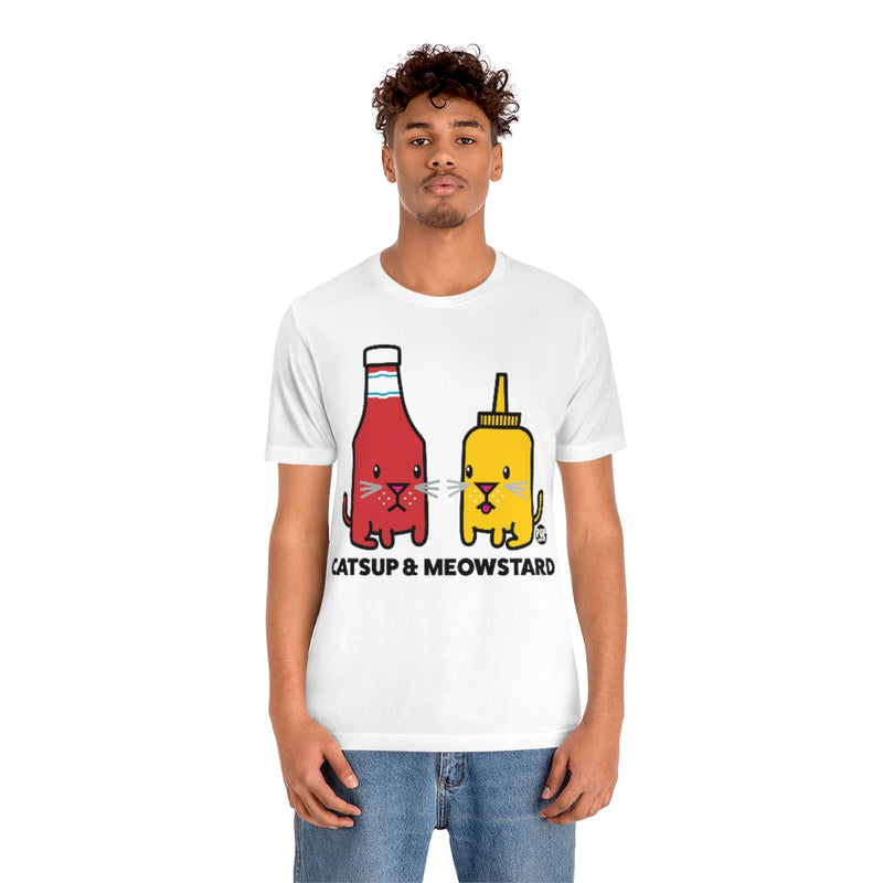 Load image into Gallery viewer, Catsup And Meowstard Unisex Tee
