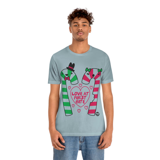 Love First Bite Candy Cane Unisex Tee