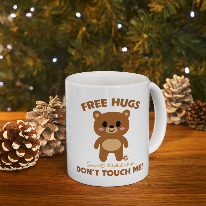 Load image into Gallery viewer, Free Hugs Just Kidding Mug
