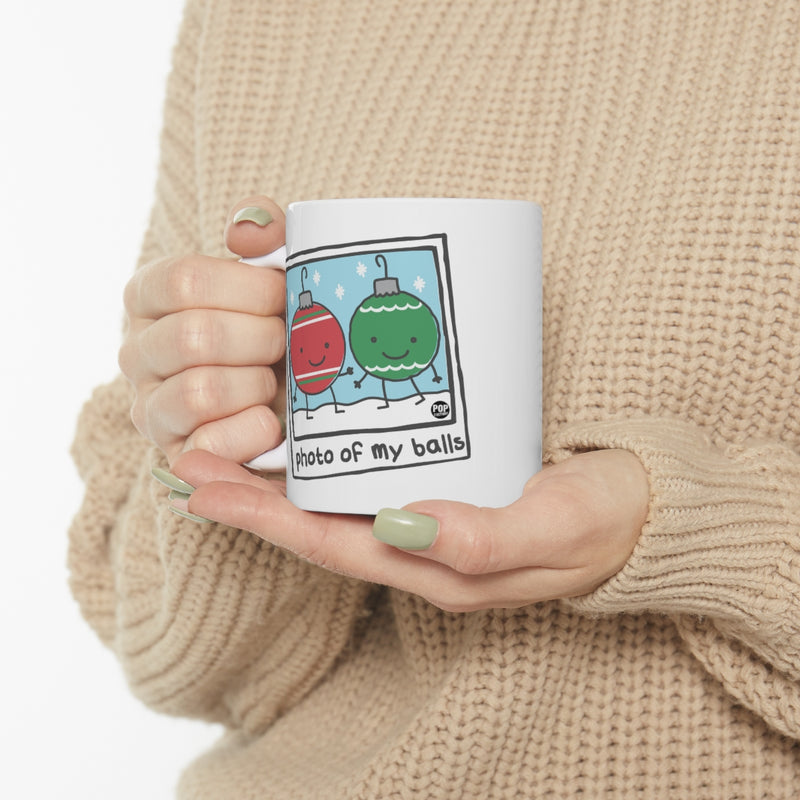 Load image into Gallery viewer, Photo Of My Balls Xmas Mug
