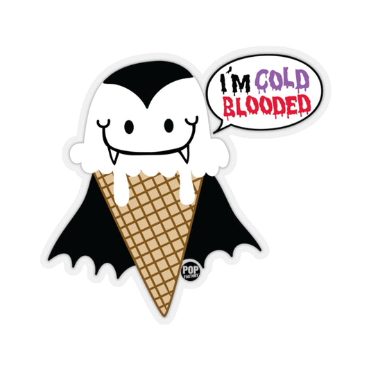 I'm Cold Blooded Ice Cream Sticker