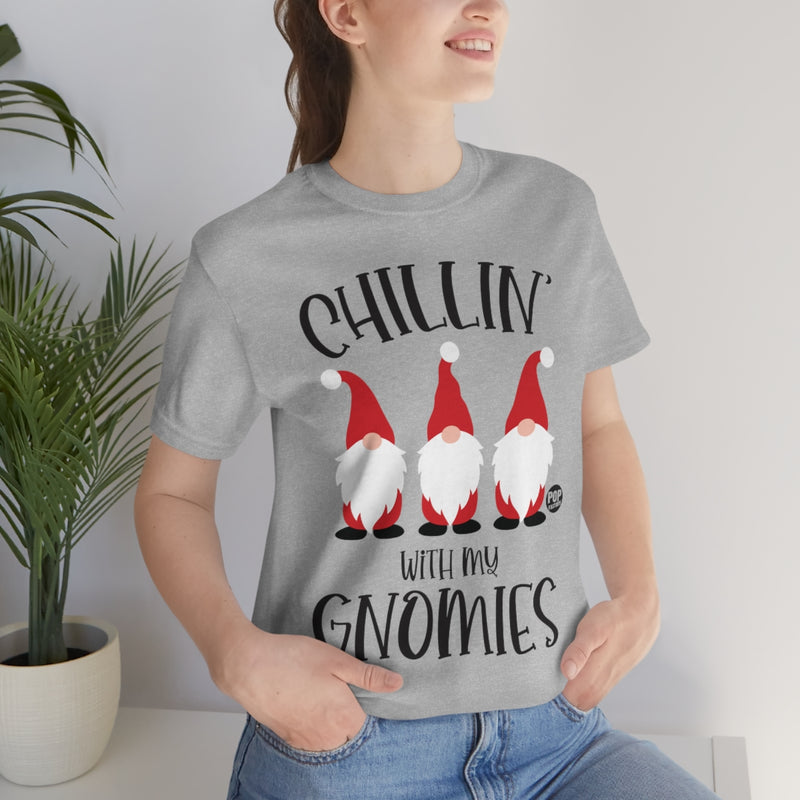 Load image into Gallery viewer, Chillin With My Gnomies Xmas Unisex Tee
