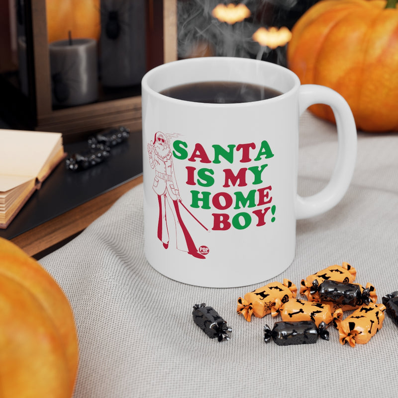 Load image into Gallery viewer, Santa Is My Home Boy Mug
