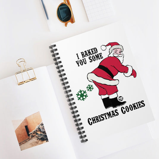 Santa Baked Xmas Cookies Fart Notebook