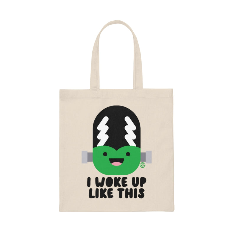 Load image into Gallery viewer, I Woke Up Like This Bride Frankenstein Tote
