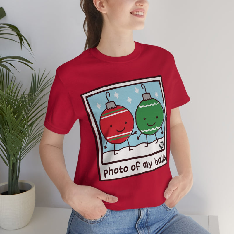 Load image into Gallery viewer, Photo Of My Balls Xmas Unisex Tee
