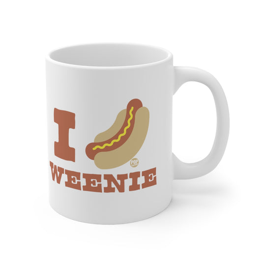 I Love Weenie Hot Dog Mug
