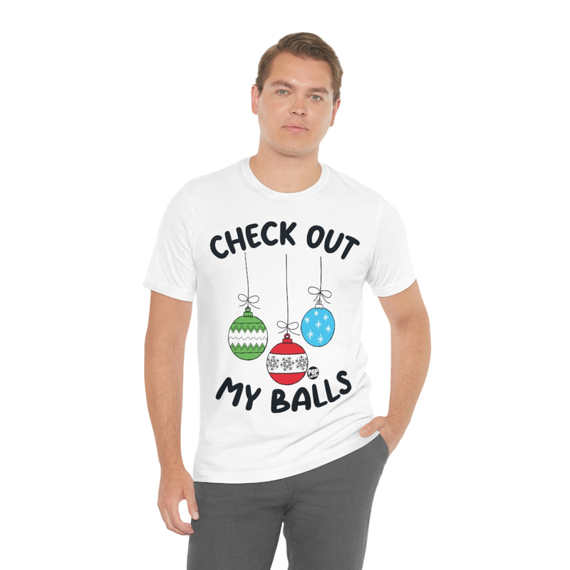 Load image into Gallery viewer, Check Out My Balls Xmas Unisex Tee
