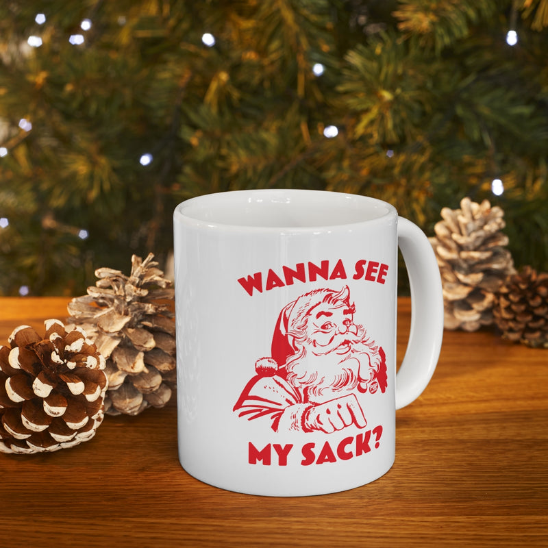 Load image into Gallery viewer, Santa Wanna See My Sack Mug
