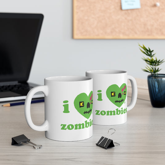 I Love Zombies Mug