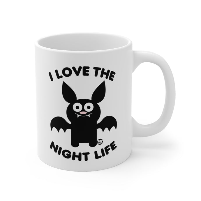 I Love Night Life Bat Mug