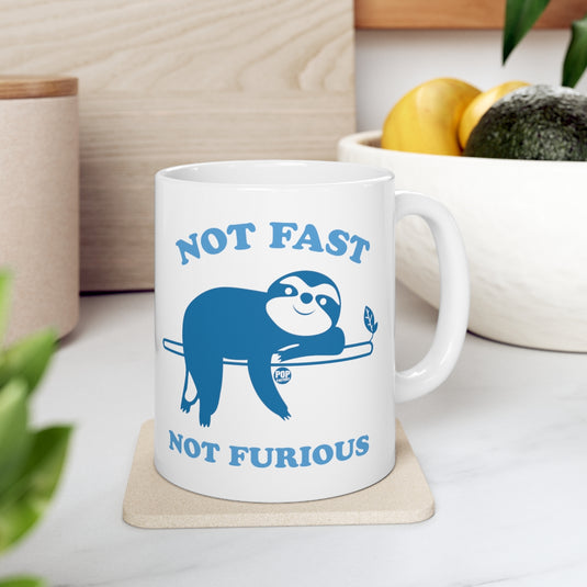 Not Fast Not Furious Sloth Mug