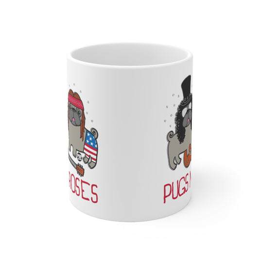 Pugs N Roses Mug