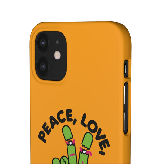 Peace Love Zombies Phone Case