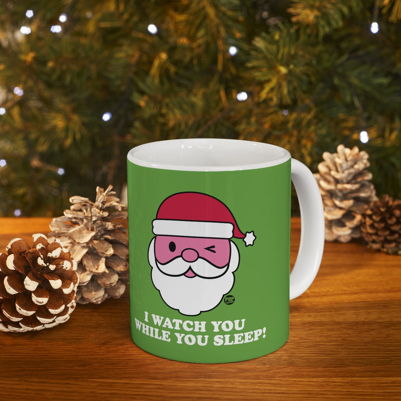 Load image into Gallery viewer, Santa Watch While You Sleep Mug
