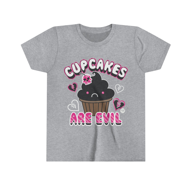 Load image into Gallery viewer, Cupcakes are Evil Youth Short Sleeve Tee
