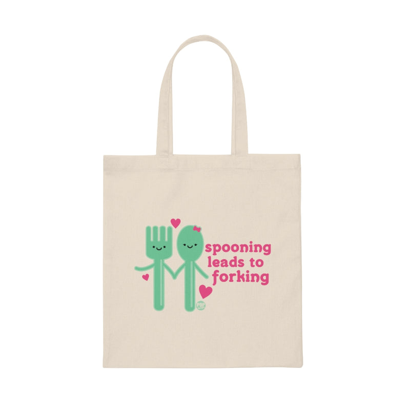 Load image into Gallery viewer, Spooning Leads To Forking Tote
