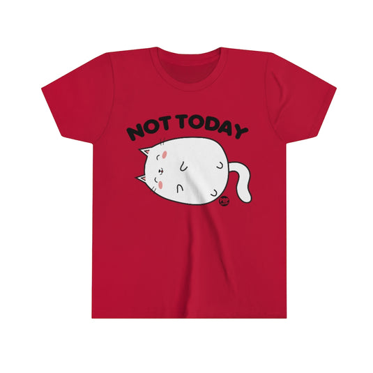 Not Today Cat Youth Short Sleeve Tee