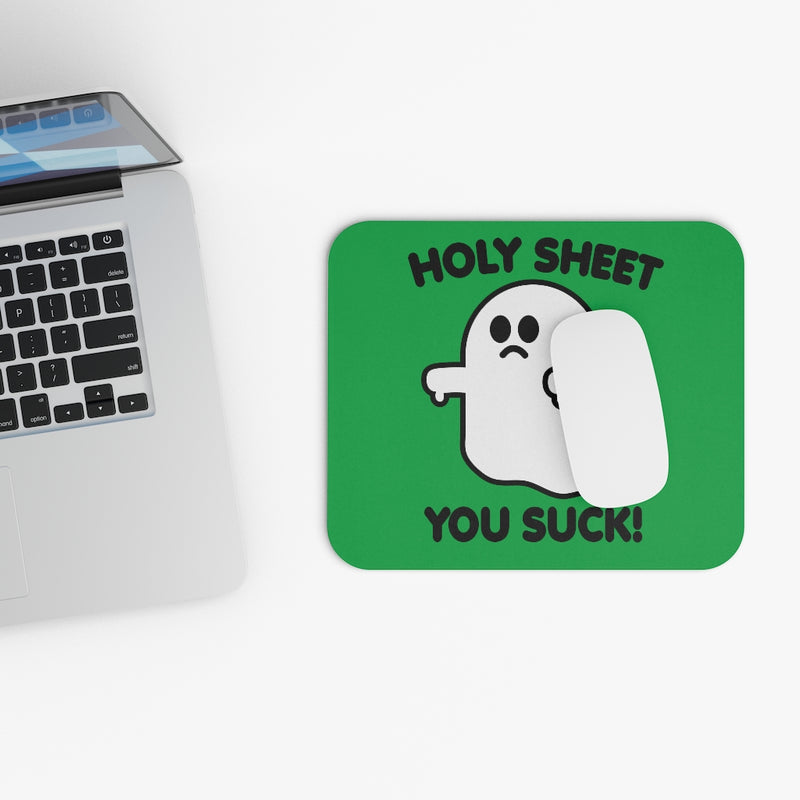 Load image into Gallery viewer, Holy Sheet You Suck Ghost Mouse Pad
