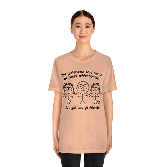 Two Girlfriends Boy Unisex Tee