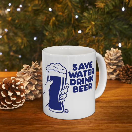Save Water Drink Beer Mug