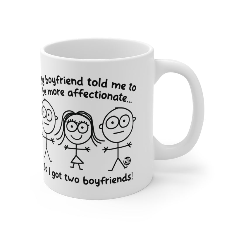 Load image into Gallery viewer, Two Boyfriends Girl Mug
