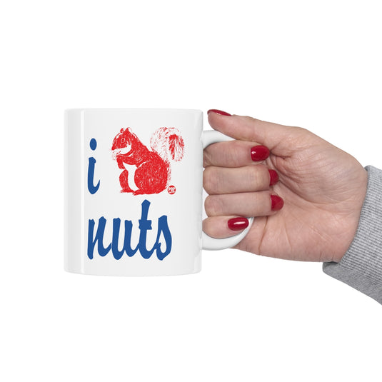 I Love Nuts Squirrel Mug