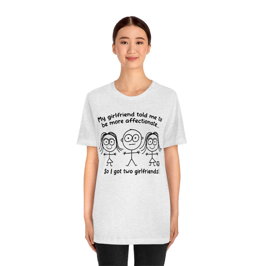 Two Girlfriends Boy Unisex Tee