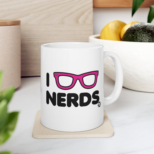 I Love Nerds Glasses Mug