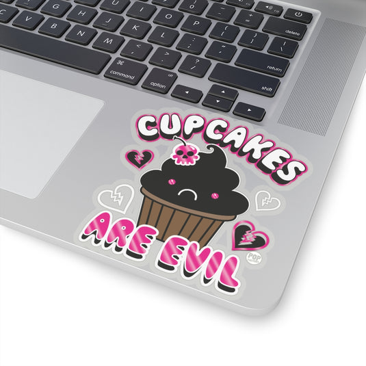 Cupcakes Are Evil Sticker