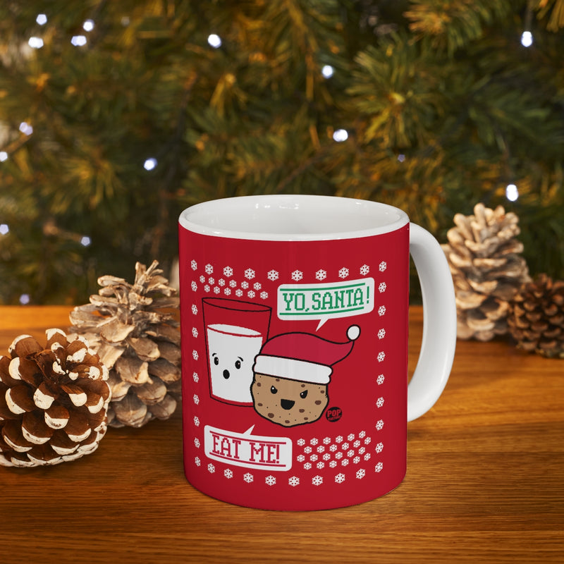 Load image into Gallery viewer, Yo Santa Eat Me Cookie Mug
