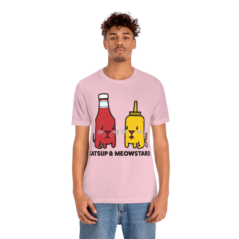 Load image into Gallery viewer, Catsup And Meowstard Unisex Tee
