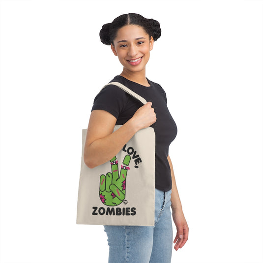 Peace Love Zombies Tote