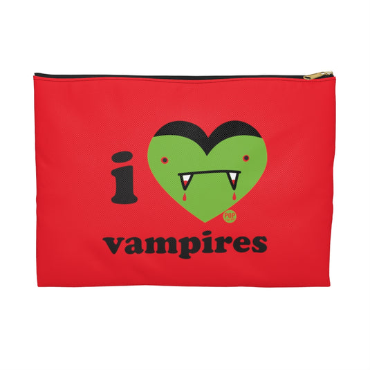 I Love Vampires Zip Pouch