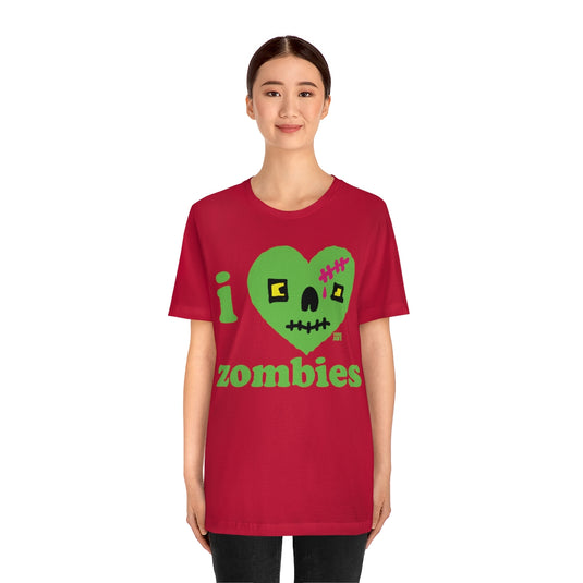 I Love Zombies Unisex Tee