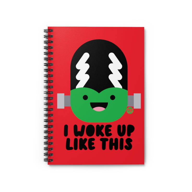 Load image into Gallery viewer, I Woke Up Like This Bride Frankenstein Notebook
