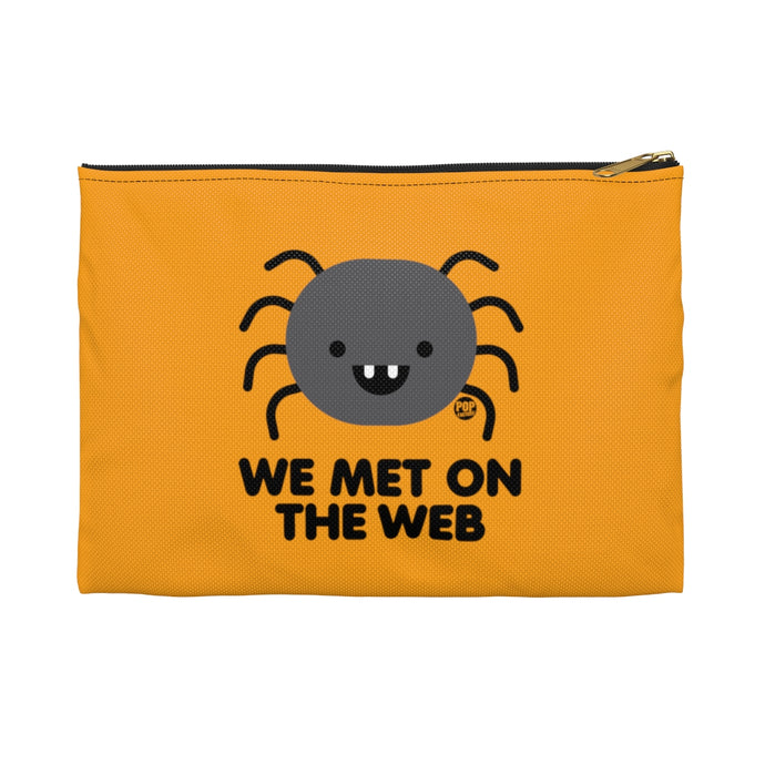 We Met On Web Spider Zip Pouch