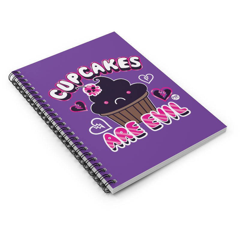 Load image into Gallery viewer, Cupcakes Are Evil Notebook
