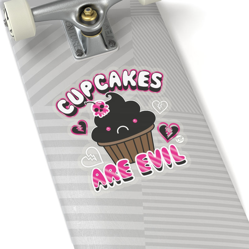 Load image into Gallery viewer, Cupcakes Are Evil Sticker
