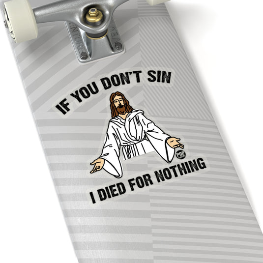 Jesus Sin Sticker