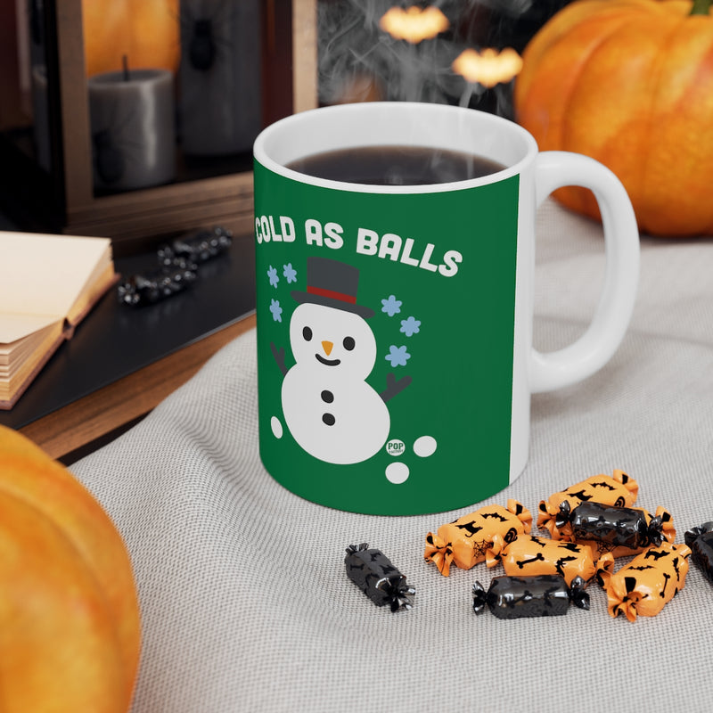 Load image into Gallery viewer, Cold As Balls Snowman Mug

