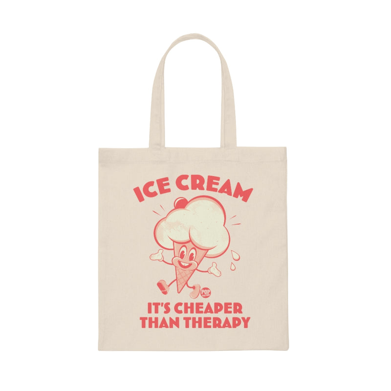 Load image into Gallery viewer, Ice Cream Cheaper Therapy Tote
