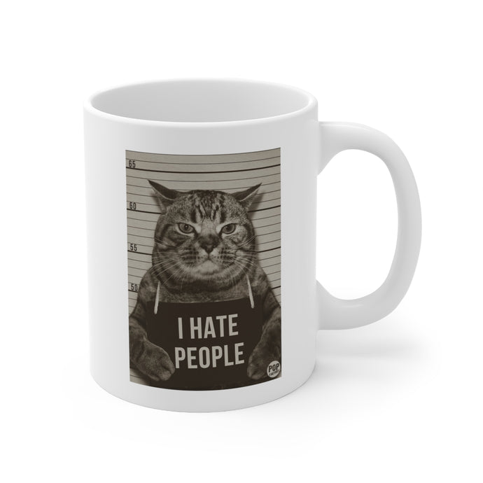 I Hate People Cat Mug