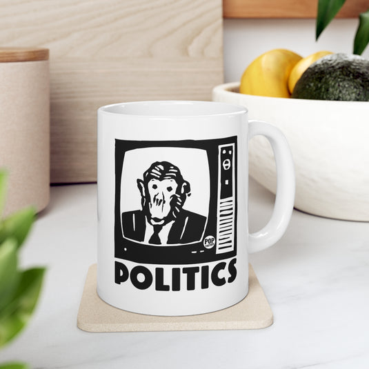 Politics Tv Monkey Mug