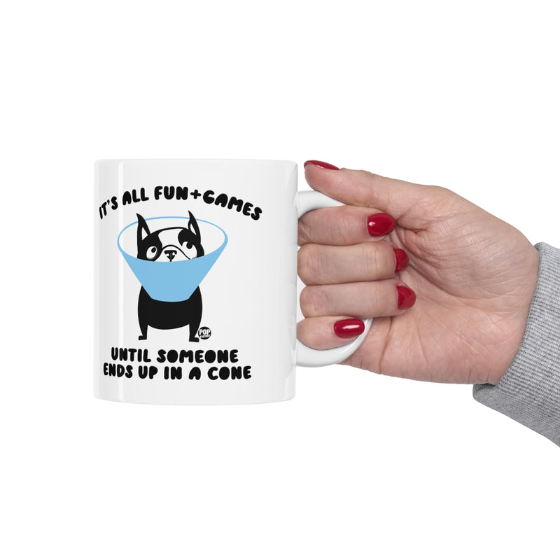 Load image into Gallery viewer, Fun And Games Dog Cone Mug
