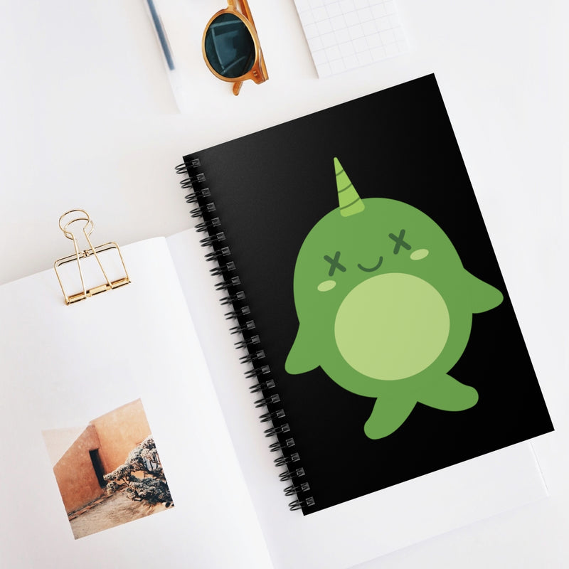 Load image into Gallery viewer, Deadimals Narwhal Notebook
